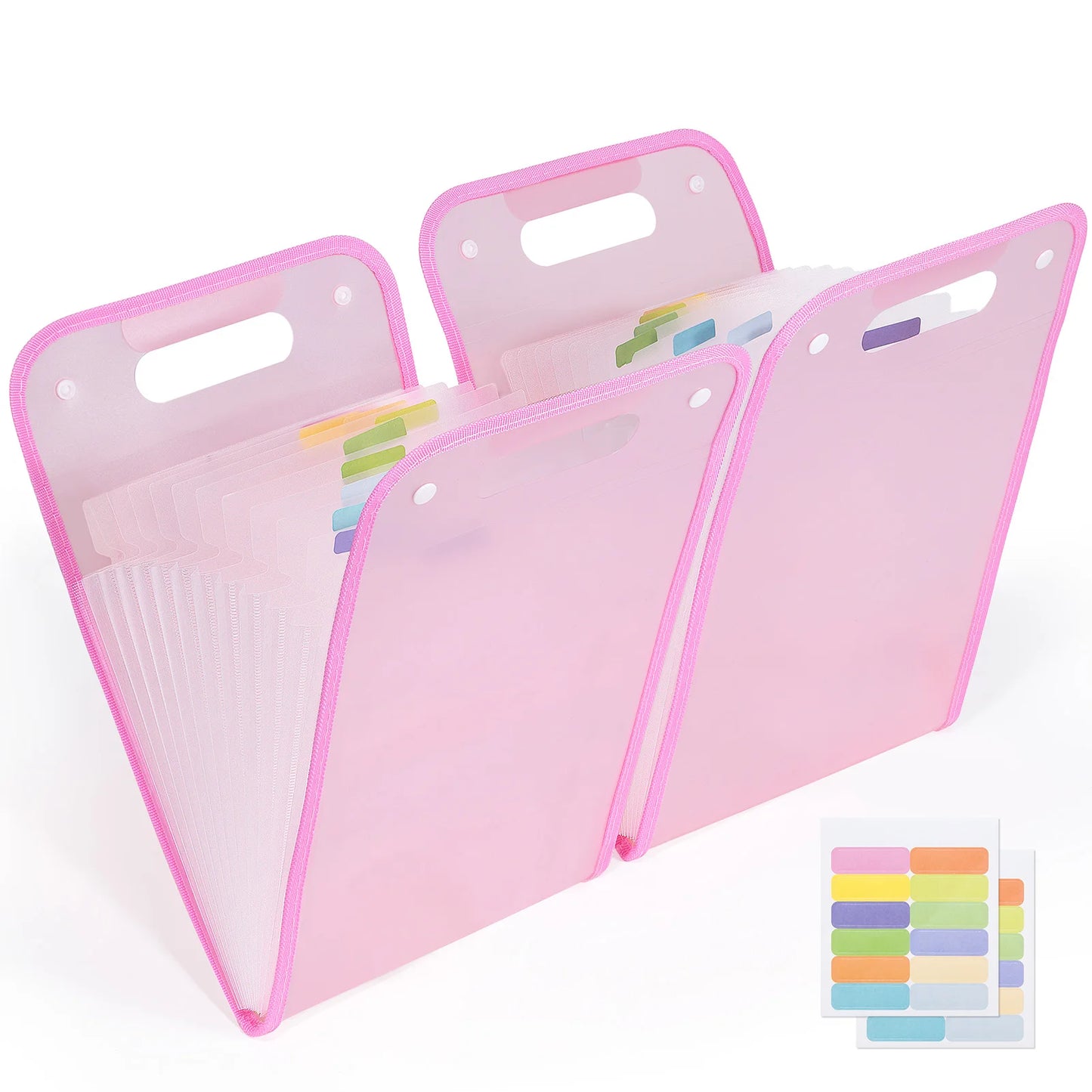 Expanding A4 File Folder,13 Pockets File Organizer with Portable Holder,A4 Size Accordion Document Folder for Office School