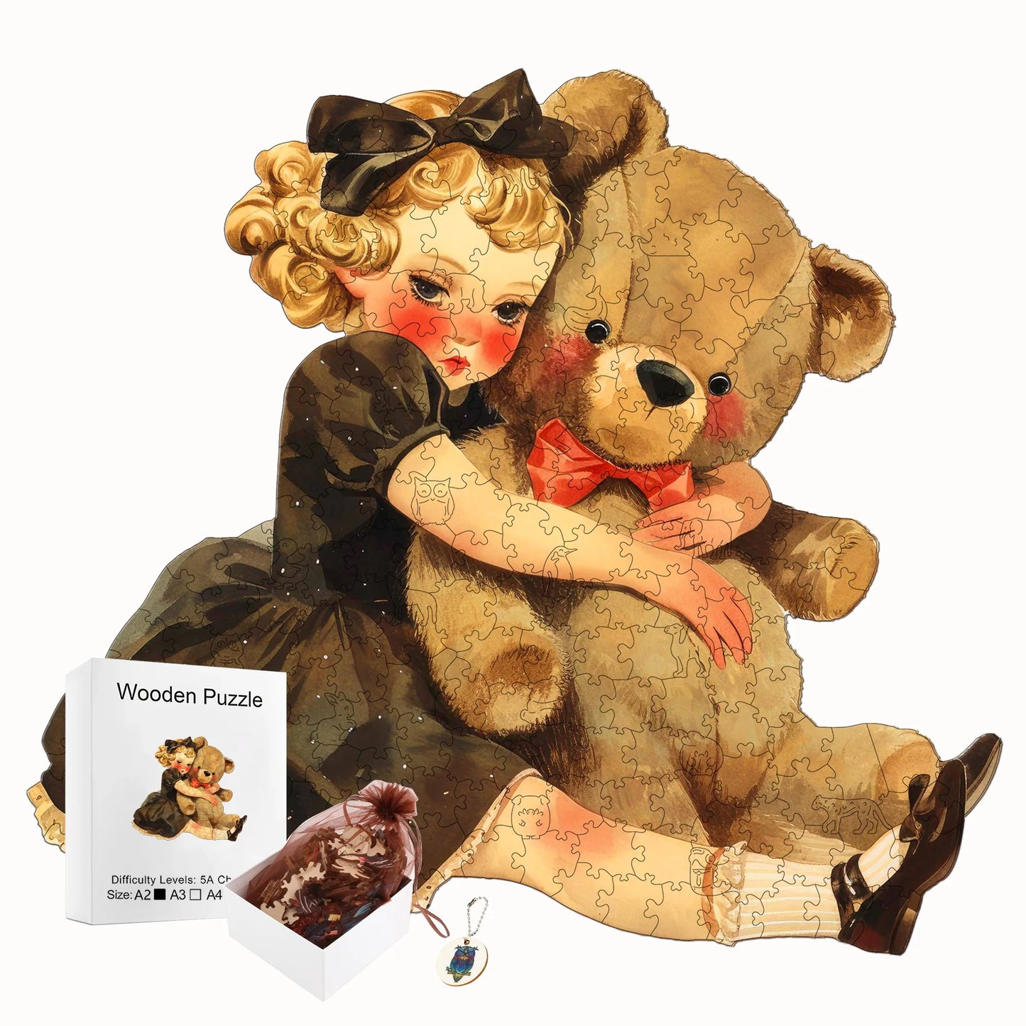 Interesting Wooden Jigsaw Puzzle Artistic Home Decor Christmas and Halloween Gift Toy For Teen And Kid