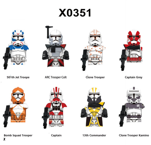 21st Nova Corps Minifigures Star Wars Army Pack Purple Clone Troopers M20