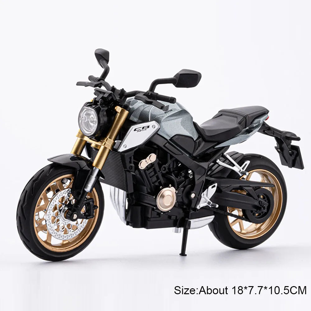1:12 Honda CB650 CBR1000 Miniature Motorbicycle Alloy Diecast Model Toys Car Sound Light Shock Absorption Cars Boy Birthday Gift