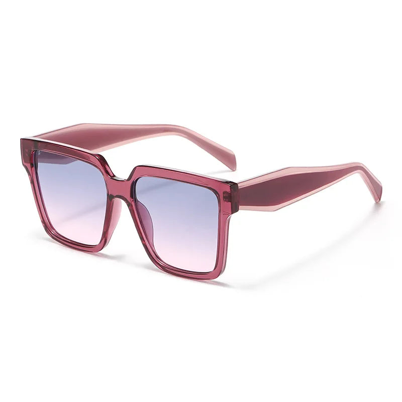 JNPCXI New Vintage Square Sunglasses Men Women Retro Purple Sun Glasses Unisex Ins Popular Shades Women Eyewear UV400
