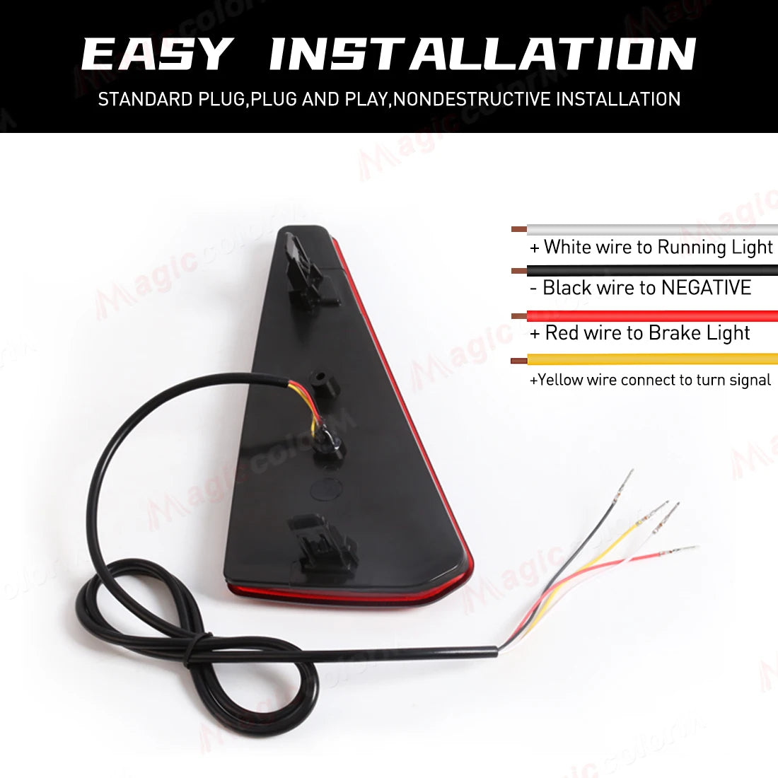 For Toyota NOAH VOXY 80 Series 2014 2015 2016 2017 2018 Rear Bumper Reflector Light Sequential Turn Signal Brake Driving Lamp