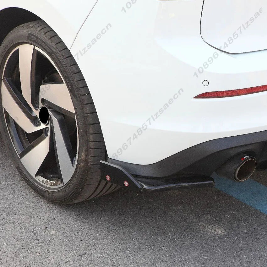 For Volkswagen Golf 8 Mk8 GTI 2020-2025 Maxton Style Rear Bumper Side Spoiler Splitter Rear Diffuser Bodykit Tuning Gloss Black