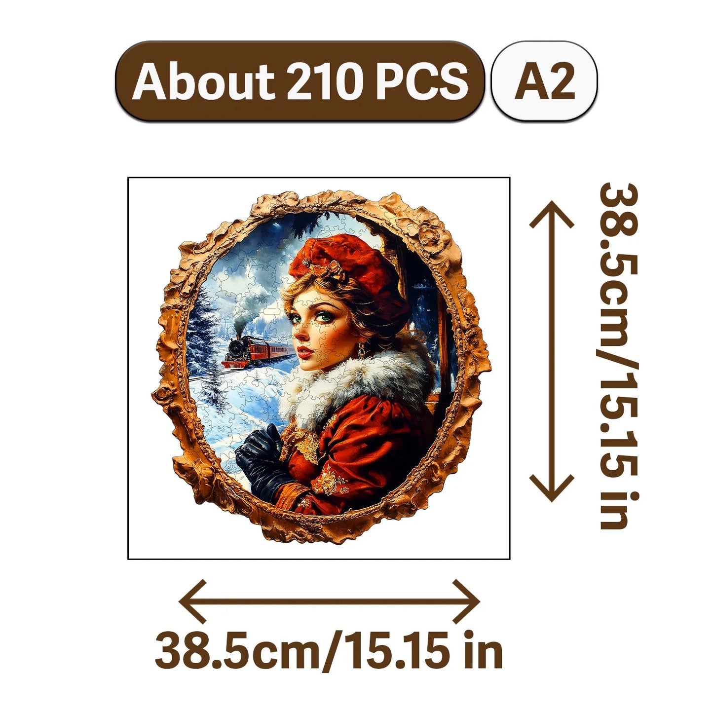 Nowadays Retro Art Style Wooden Jigsaw Puzzle Wood Home Decor Painting Christmas and Halloween Gift Toy for Teen and Kid