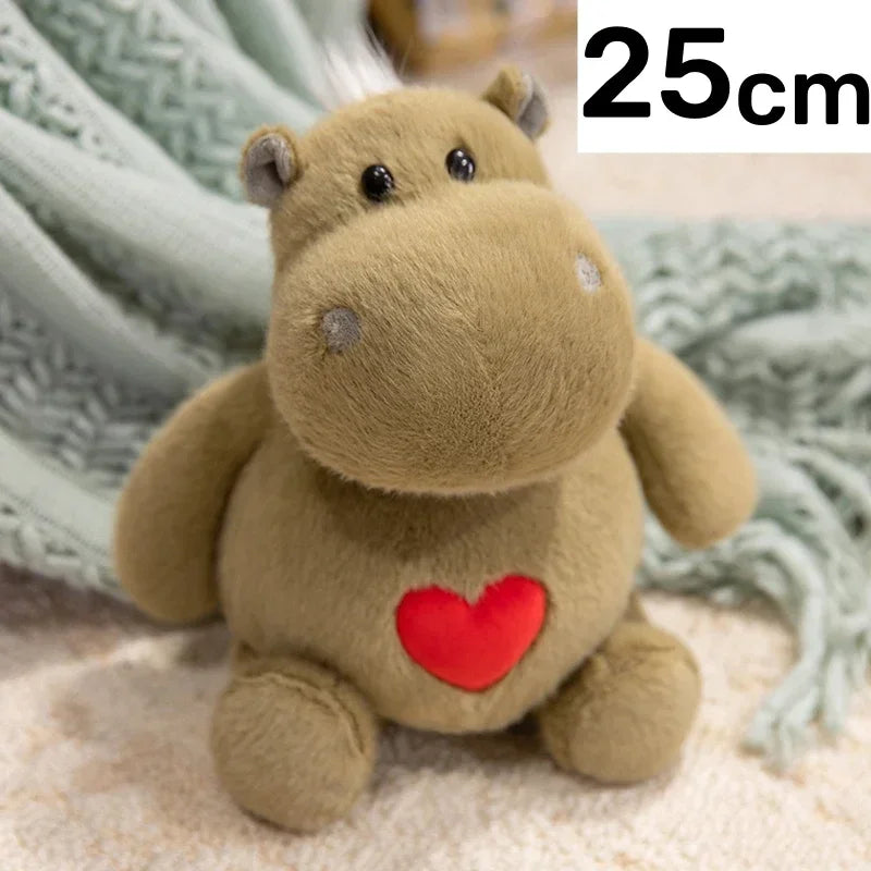 Adorable Hippo Cartoon Ant Stuffed Toys Soft Animal Huggable Pillow Playful Safe Material Perfect Holiday Decor Lovely Gifts