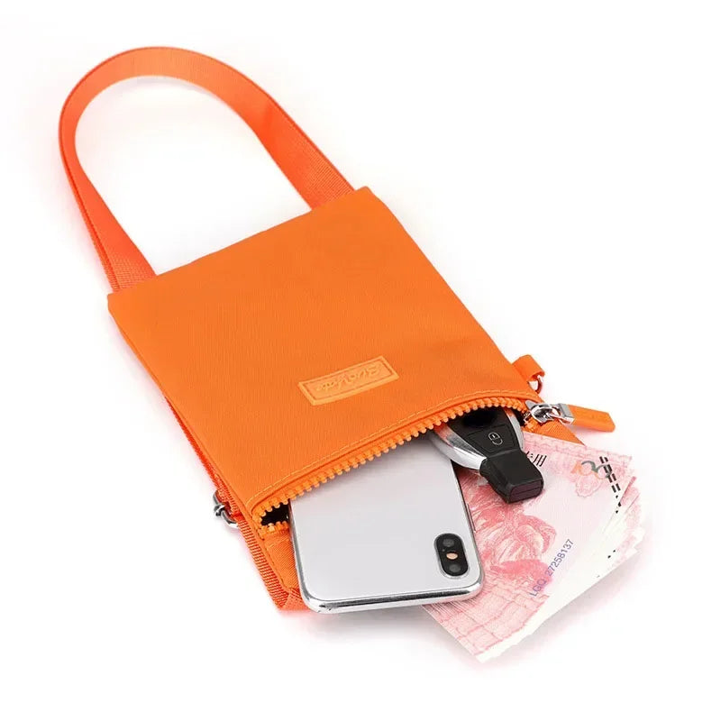 Canvas New and Mini Nylon Phone Zero Version Mobile Sweet Korean Bag Neck Versatile Fresh Shoulder Girl Bag Cross-body Purse