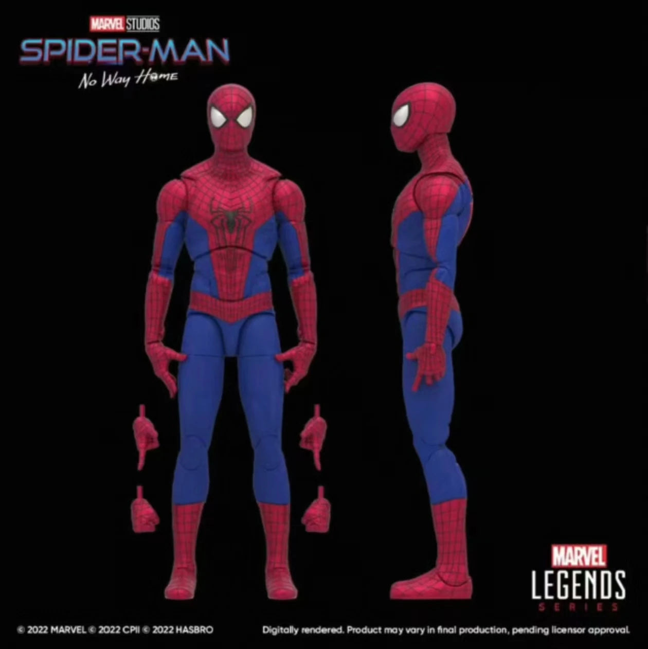 Original Hasbro Marvel Legends Series Spider-Man No Way Home Anime Figure Collection Model Toys