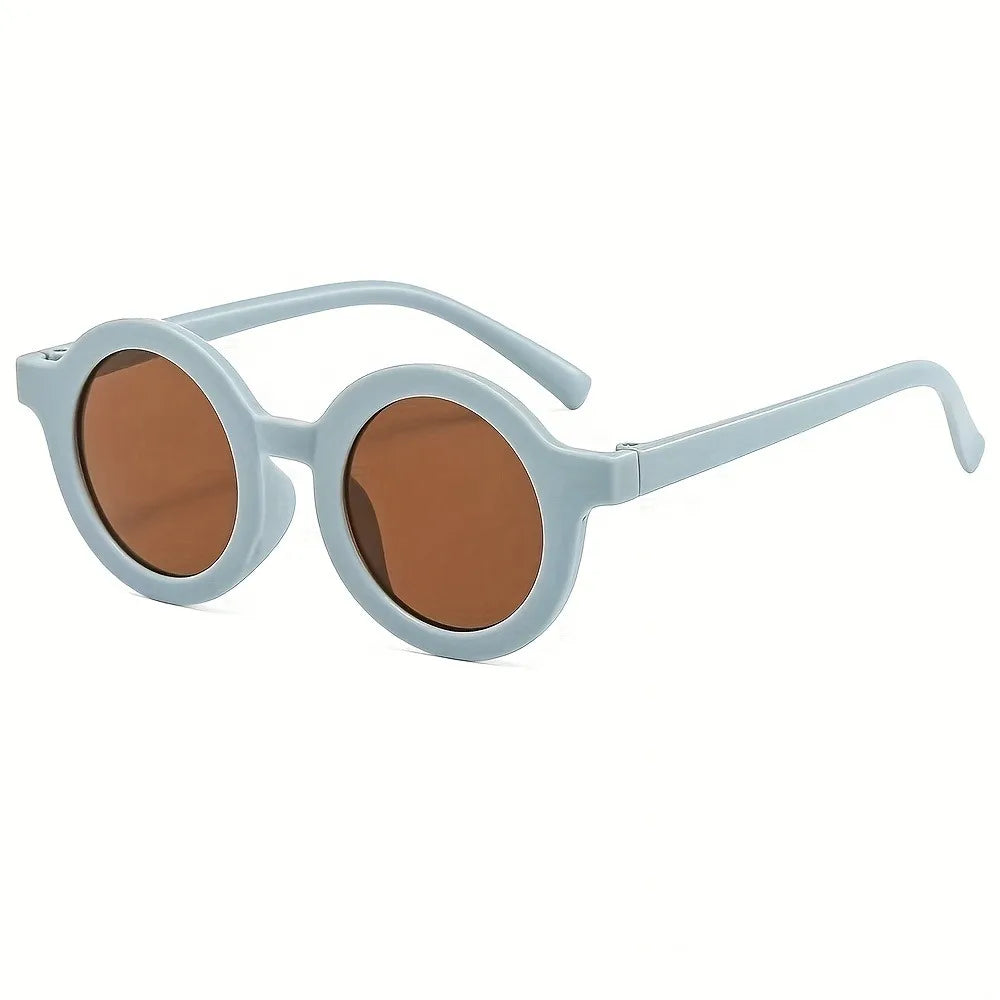 Men's and Women's PC Round Personalized Retro Glasses Cute Children's Glasses Graduation Birthday Party Decoration Glasses