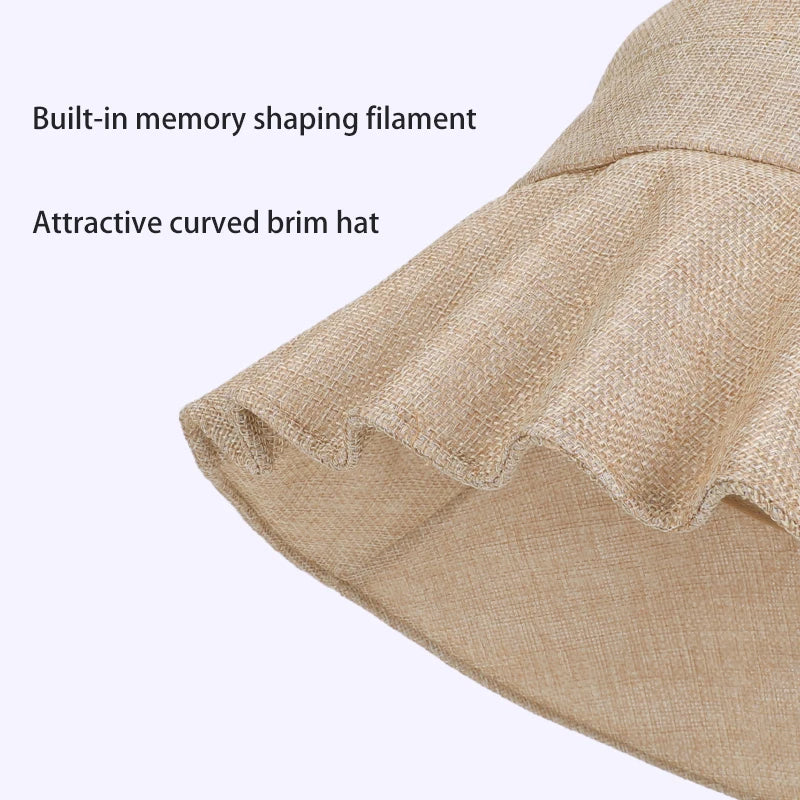 6186-Spring and summer outdoor travel sun hat, fashionable, simple and versatile, sunprotectionhatfor men and women, large brim,