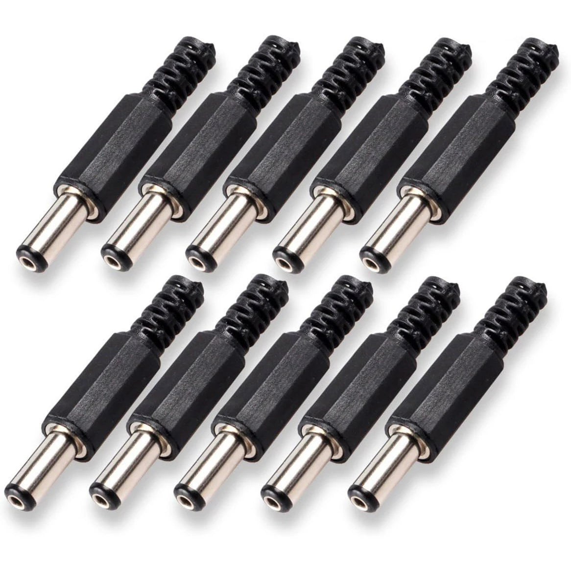 5Pairs 5.5x2.1mm DC Power Supply Male Plug + Female Jack Panel Mount Solder Wire Connector 5.5 * 2.1mm DC Plug Socket Connector