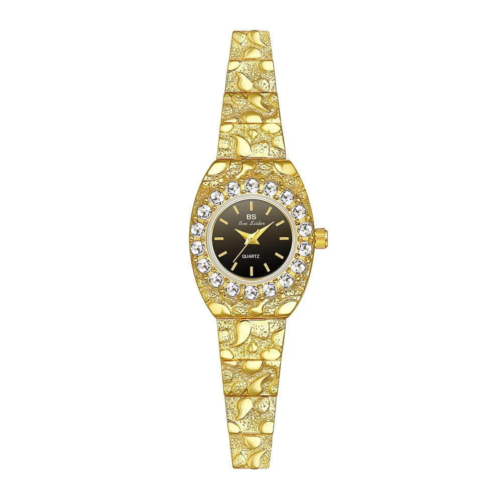 Bee Sister Watches for Woman Girlfriend Quartz Ladies Watches Luxury Niche Waterproof Fashionable Wristwatch Women Elegant