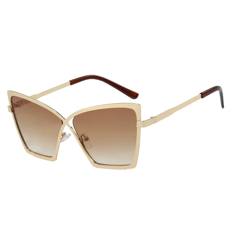 JNPCXI New Luxury Metal Frame Women Sunglasses Fashion Brand Design Punk Men Sunglass Outdoor Driving Travel Shades UV400