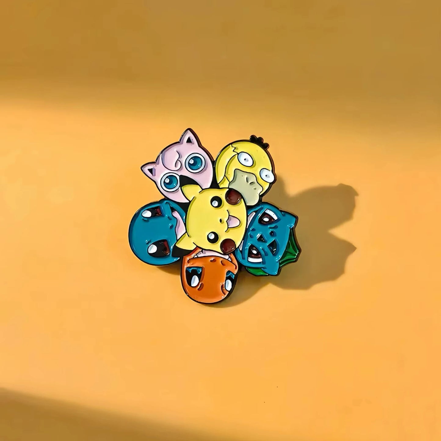 7Pcs Pokemon Pikachu Cloud Enamel Pin Brooches for Women Cartoon Badge on Backpack Hat Decoration Accessories Anime Jewelry Gif