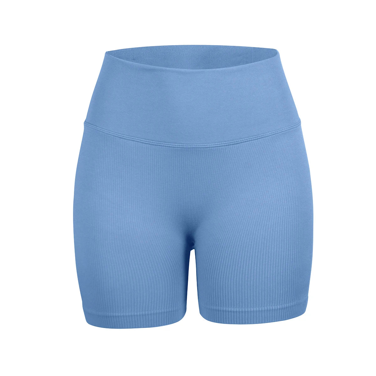 Women's seamless high-waisted yoga shorts that flatten the stomach and lift the buttocks; perfect for workouts and running