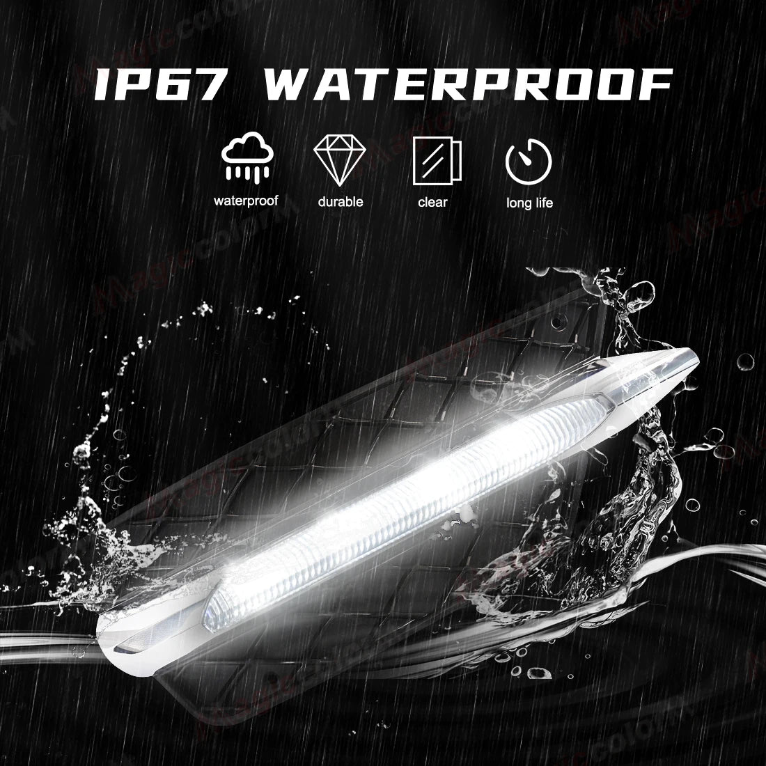 For Mercedes Benz W204 C-Class C250 C300 C350 Sports 2011 2012 2013 2014 LED Daytime Running Lights DRL Front Bumper Daylights