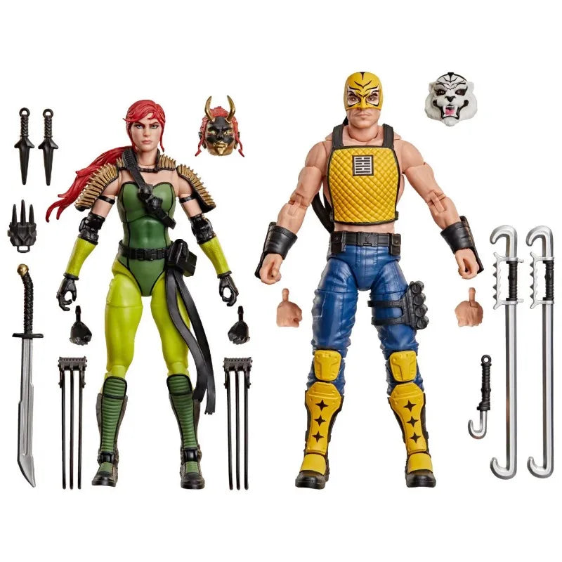 【Pre Sale】Original Hasbro G.I. Joe Classified NINJA FORCE SCARLETT & T'JBANG Action Toy Figure Collection Model