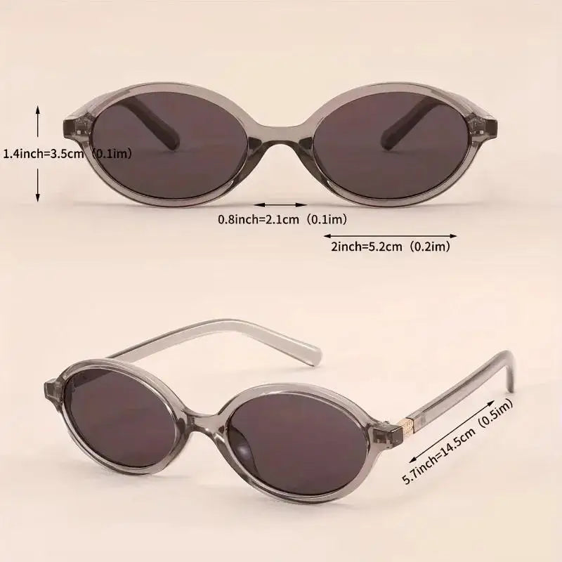 Retro Oval Small Frame Fashionable Glasses Fashionable High-end Casual Daily Fashionable Glassessuitable for Daily Wear