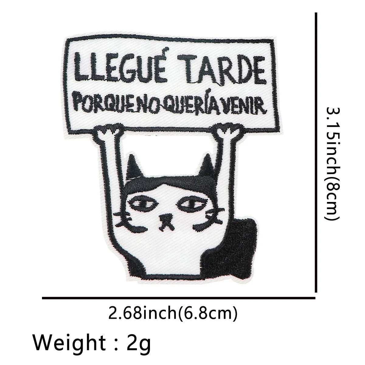 Silly Goose Patch Cute Cat Embroidery Patch Letters Iron On Patches For Clothing Thermoadhesive Patches On Clothes DIY Sew Badge