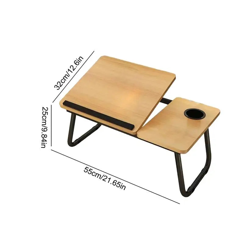 Portable Foldable Laptop Bed Desk Lap Working Small Adjustable Table For Writing