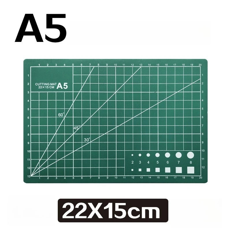 1pc Precision A2/A3/A4/A5 Desktop Cutting Mat with Measurement Guides, Ideal for Sewing & Craft Projects
