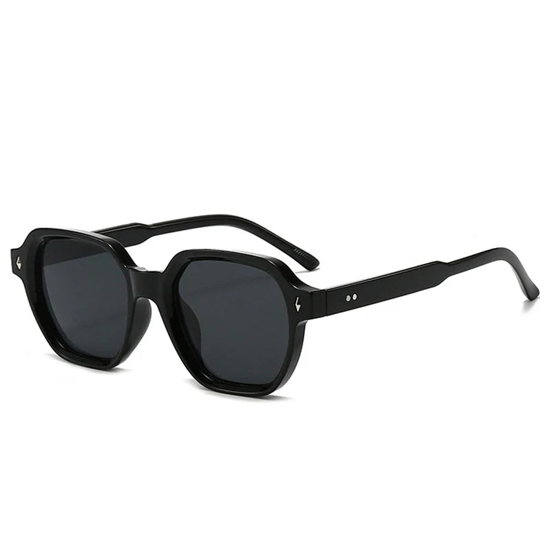 JNPCXI New Fashion Square Women Sunglasses Retro Trending Orange Leopard Rivets Candy Color Sun Glasses Shades UV400