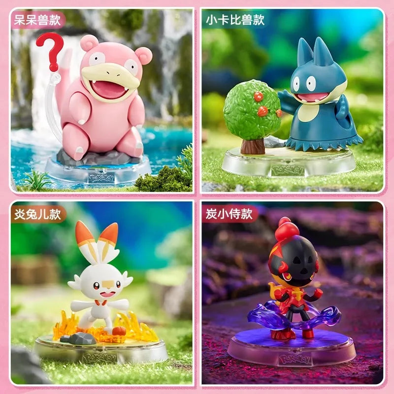 Original BLOKEE Pokemon Pikachu Bulbasaur Squirtle Charizard Eevee Action Figure