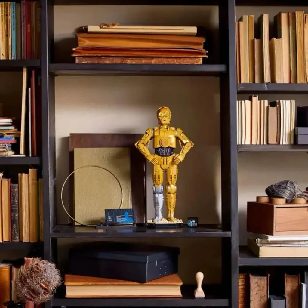 New 1140pcs MOC 75398 Space Wars C-3PO Droid Figure Action Model Building Blocks