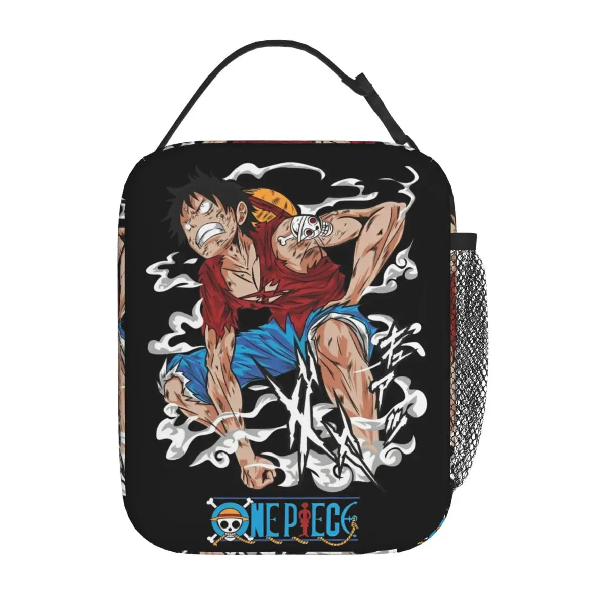 One Piece Monkey D Luffy Anime Insulated Lunch Thermal Bag Work School Bag