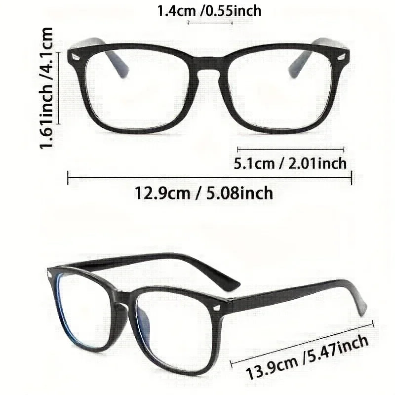 3 Pack Korean Women's&men's Anti-radiation/anti-blue Light Glasses Computer Glasses