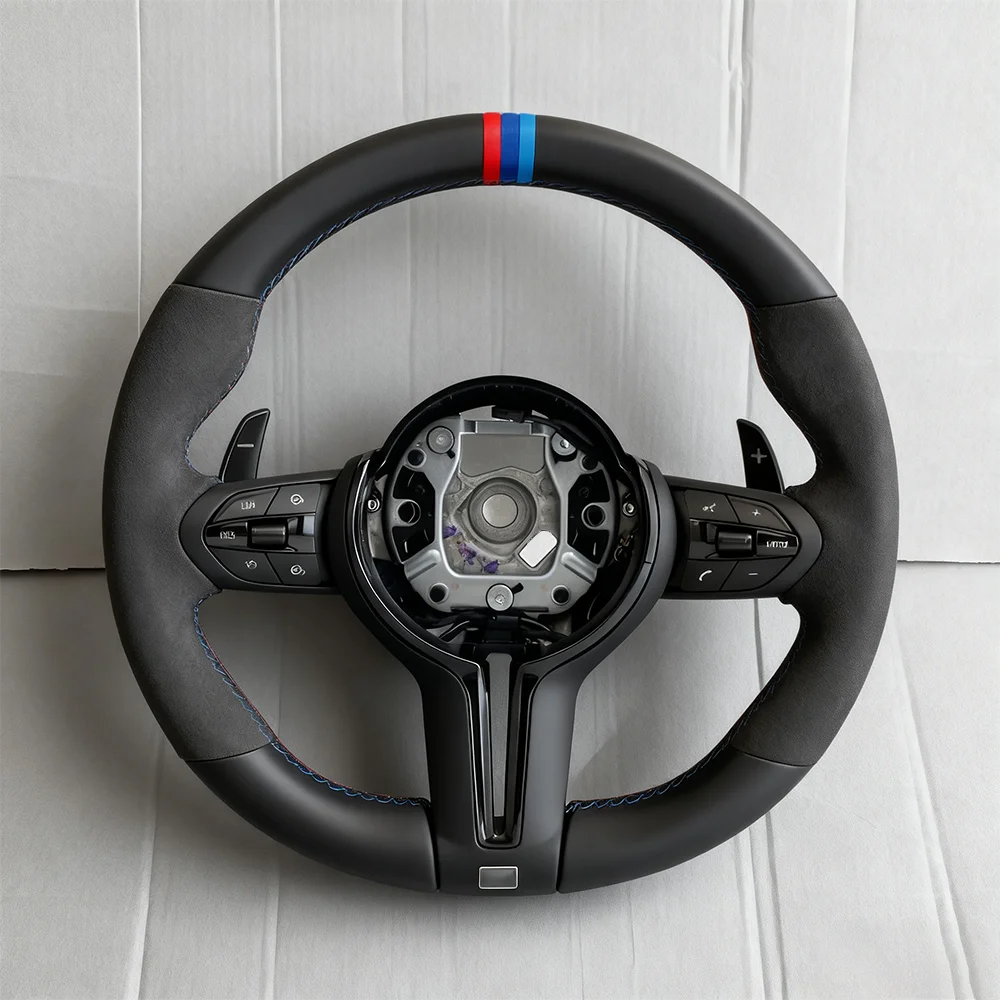 Three Color M Stripe Volant Stering Wheel for BMW F10 X5 F15 X6 F16 F20 F21 F22 F23 F25 F26 F30 F31 F32 F33 F34 F35 F36 M3 F80