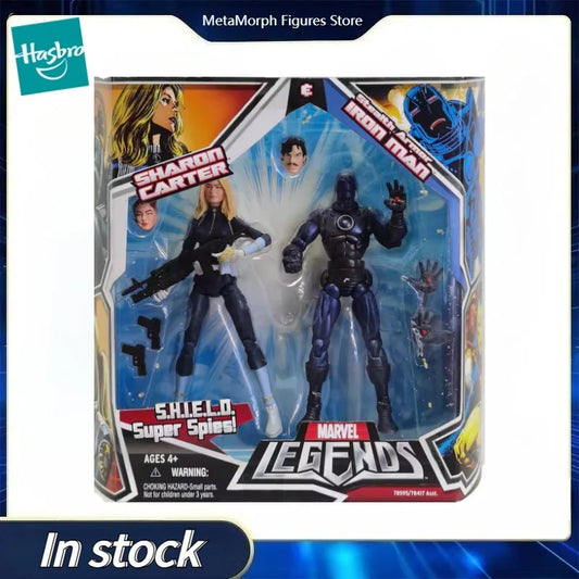 Original Hasbro Marvel Legends Series IRON MAN/SHARON CARTER Anime Figure Toy Model Collection