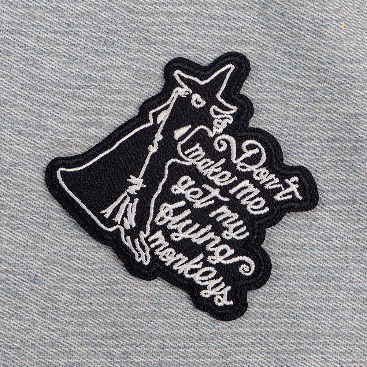 Funny Witch Embroidery Patch Iron On Patches for Clothing Thermoadhesive Patches Cartoon Patches On Clothes Badge DIY Sew