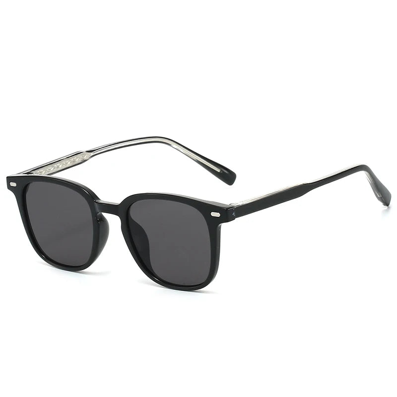JNPCXI New TR90 Ins Popular Fashion Rectangle Sunglasses Women Retro Green Shades UV400 Men Trending Square Sun Glasses