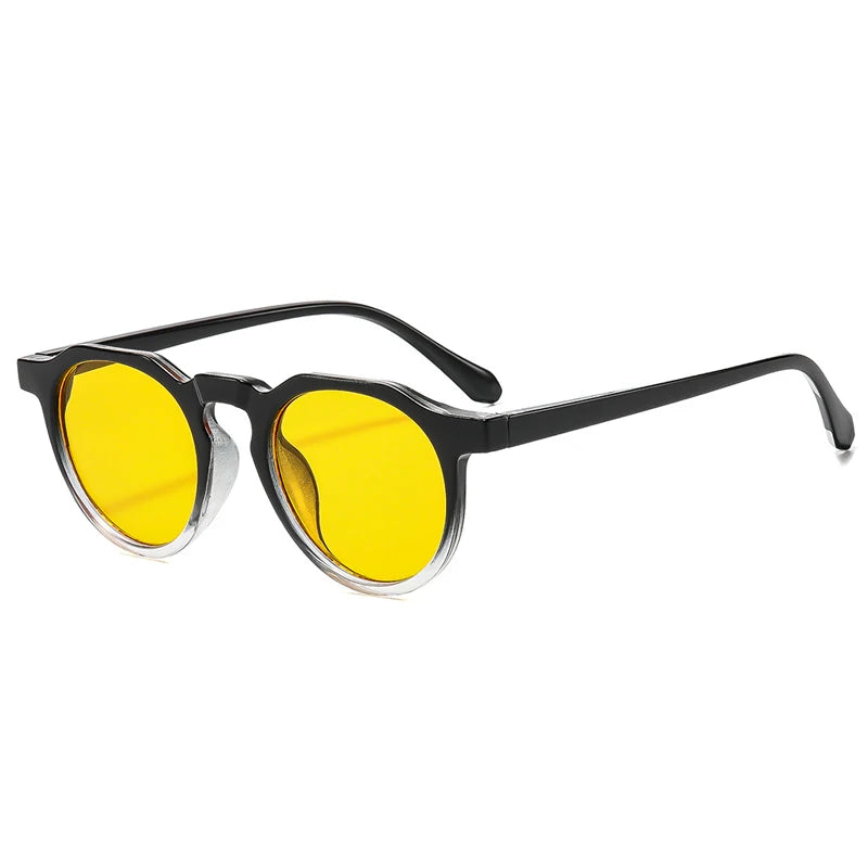 JNPCXI New Retro Oval Punk Men Sunglasses Fashion Candy Color Shades UV400 Women Trending Sun Glasses