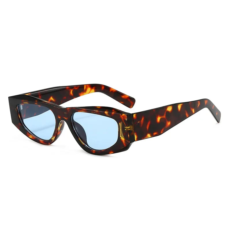 JNPCXI New Polygon Square Sunglasses Women Fashion Green Shades UV400 Retro Men Outdoor Sun Glasses