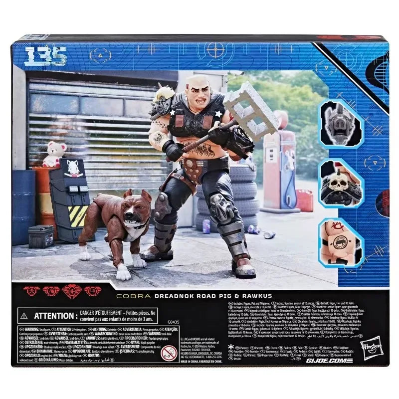 Original Hasbro G.I. Joe Classified Series 135 Dreadnok Road Pig & Rawkus Action Toy Figure Model Collection