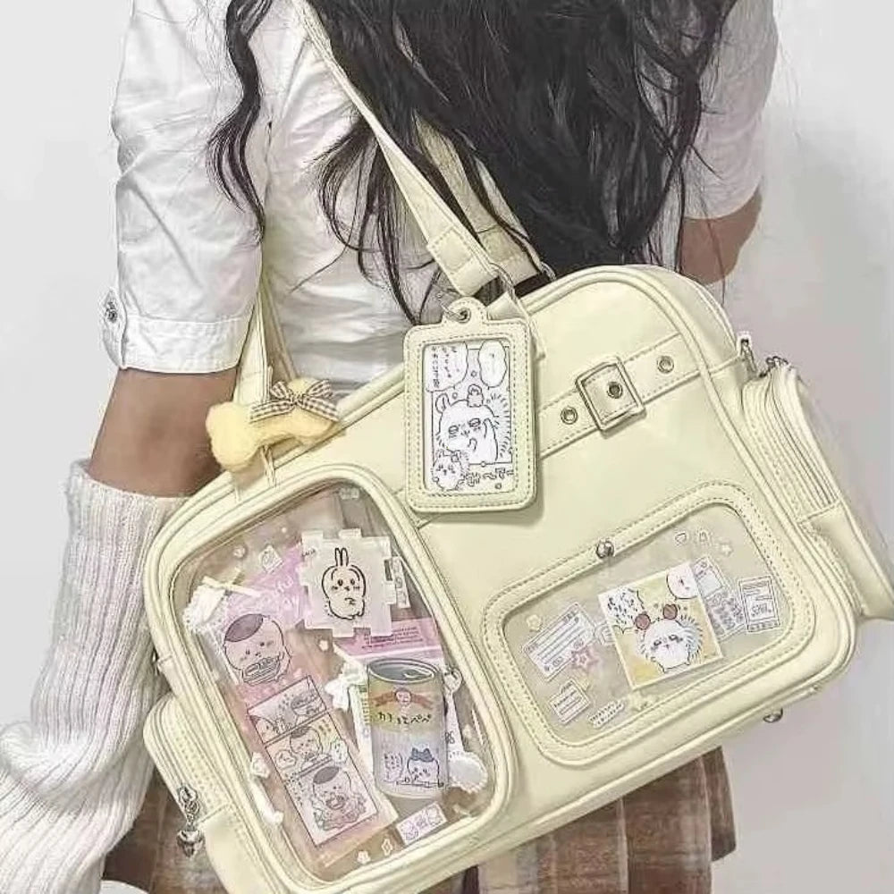 New Personalized Design for Girls' Ulzzang Ita Bags JK Uniforms Single-shoulder Backpacks Large-capacity Star-chasing Dolls Bags