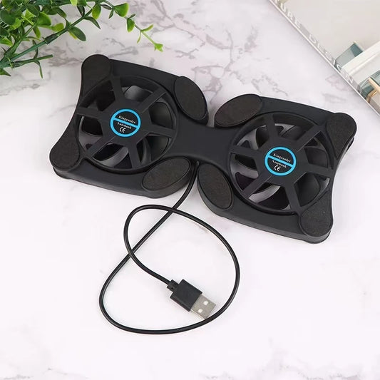 USB Mini Laptop Fan Stand Notebook Foldable Folding Cooler Notebook Cooling Pad