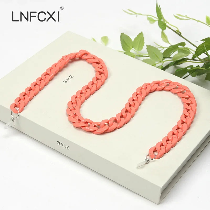 JNPCXI Fashion Acrylic Sunglasses Chains Lanyard Women Men Anti-slip Reading Glasses Chain Cord Neck Strap Rope Fast Shipping