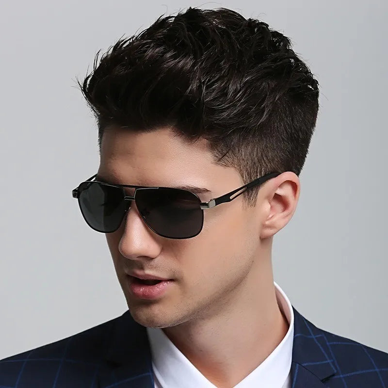 Sunglasses for Men Polarized UV Protection Travel Driving Glasses Retro Cycling Shades