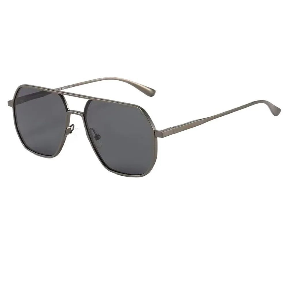 New Metal Polarized Double Beam Photochromic Sunglasses for Men Drive Night Vision Glasses Fashion Shade for Men Women