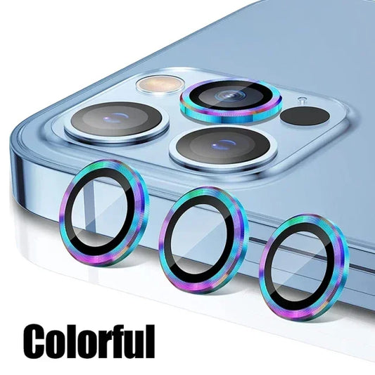 3Pcs Colorful Camera Lens Protector iPhone 11-15 ProMax 14/13 Mini 15 Plus