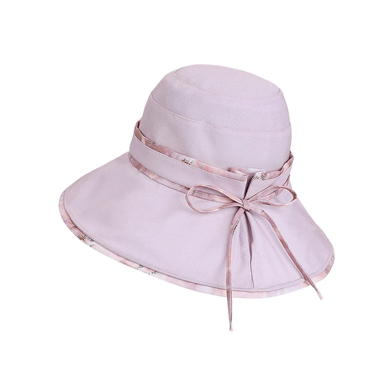6144-New spring and summer outdoor sun protection hats for ladies, stylish and versatile wide-brimmed fisherman hats,suitablefor