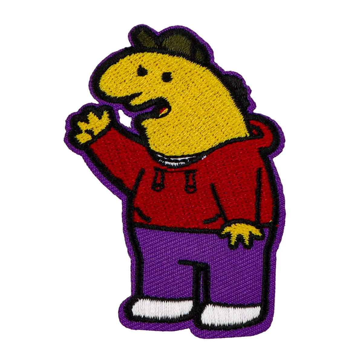 Funny Friend Embroidery Patch Cartoon Dinosaur Iron On Patches For Clothing Thermoadhesive Patches On Clothes DIY Sew Badges
