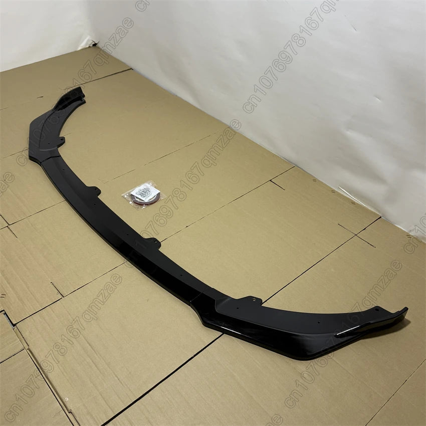 For Kia Stinger GT 2018-2023 Gloss Black Front Bumper Spoiler Lip Lower Body Kit Diffuser Splitter Tuning Guard Body Kit Tuning