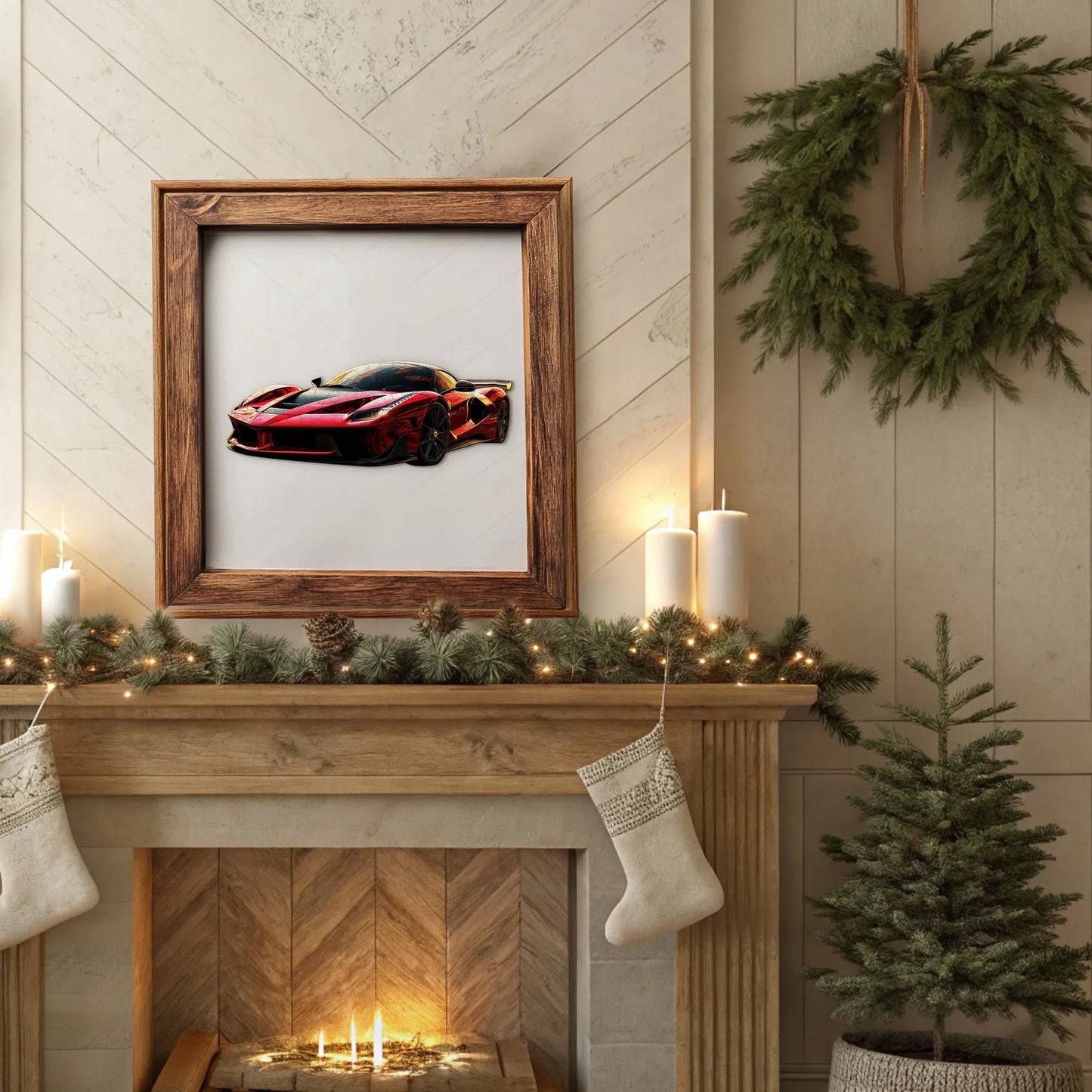 Cool Car Wooden Jigsaw Puzzle - Christmas And Halloween Gift - Home Decorative Painting - Toy Suitable For 3 Years Old And Above