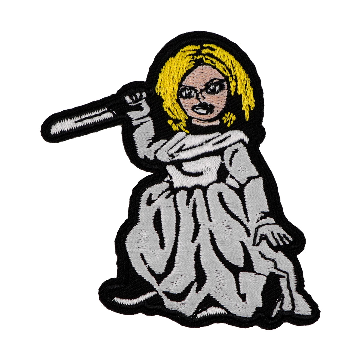 Horror Movie Embroidery Patch Halloween Bride Iron On Patches For Clothing Thermoadhesive Patches On Clothes DIY Sew Badges