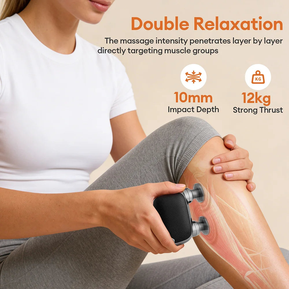 High Frequency Vibration Fascia Gun Portable Electric Massage Gun Mini Body Massage Gun Muscle Relaxation Fascia masajeador