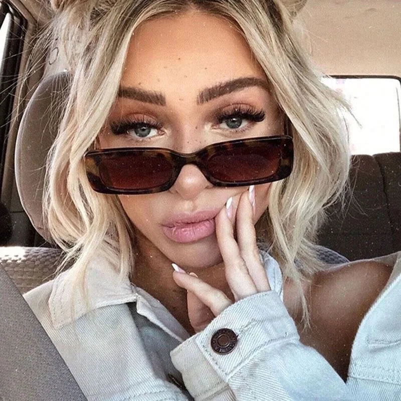 Korean Style Rectangle Sunglasses Fashion Fun Cute Ladies Sunglasses Jenny Style Sunglass