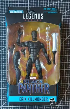 Original Hasbro Marvel Legends Series BLACK PANTHER ERIK KILLMONGER Anime Figure Toys Collection Ornaments